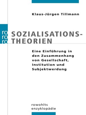 cover image of Sozialisationstheorien